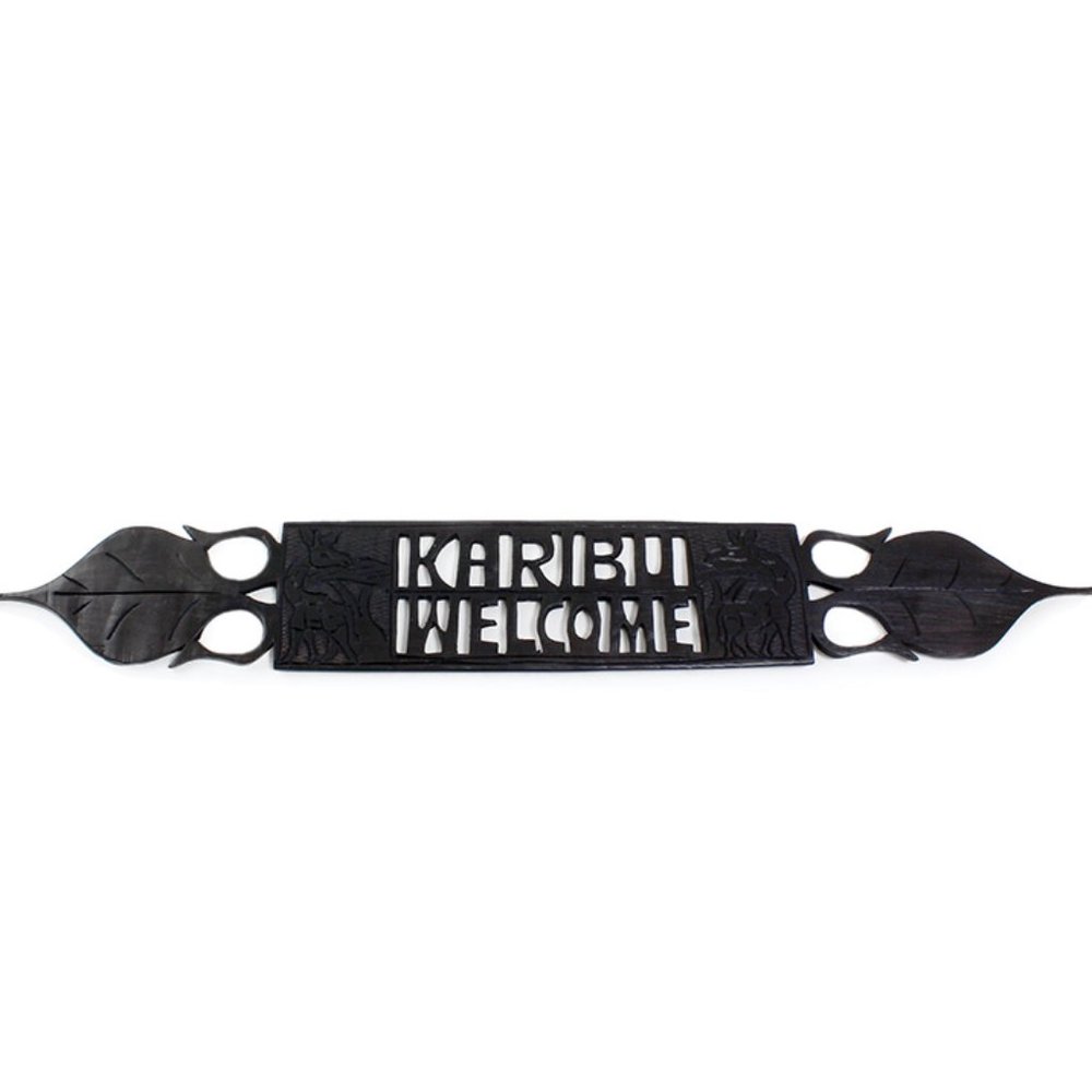 Kenyan Karibu Plaque